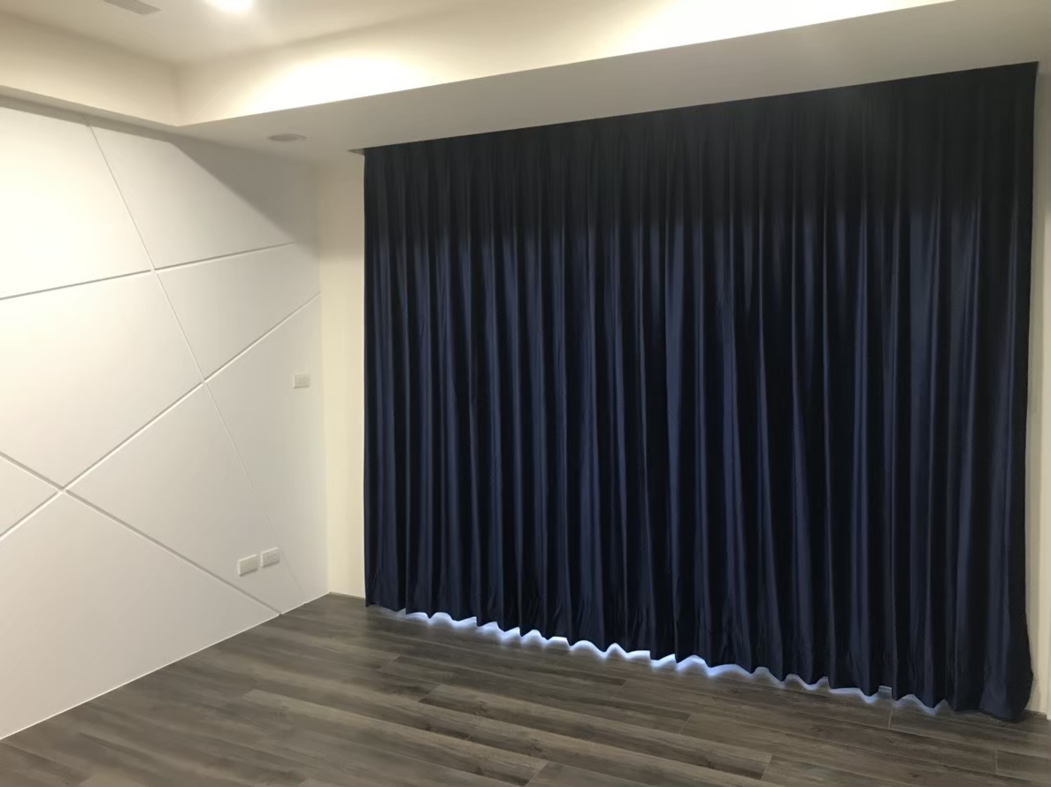 台中折景簾施工訂做 – 夏悅窗飾工廠百褶設計歐式風格摺疊窗簾