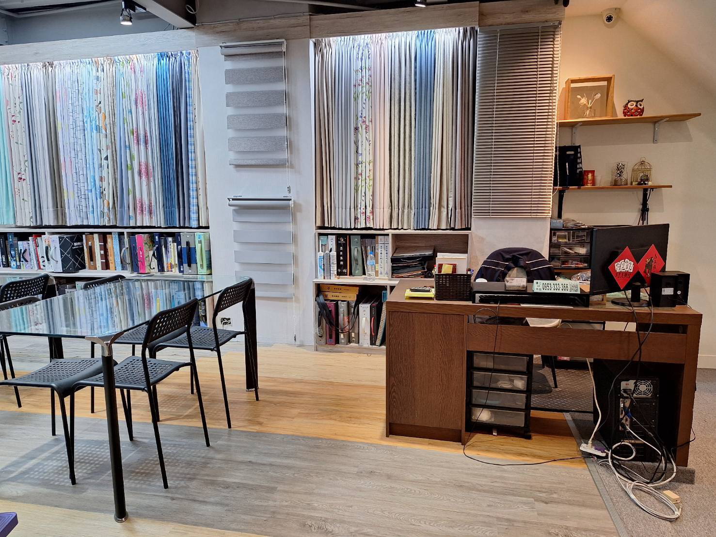 西屯福雅路窗簾店外觀 — 夏悅窗飾台中窗簾工廠直營